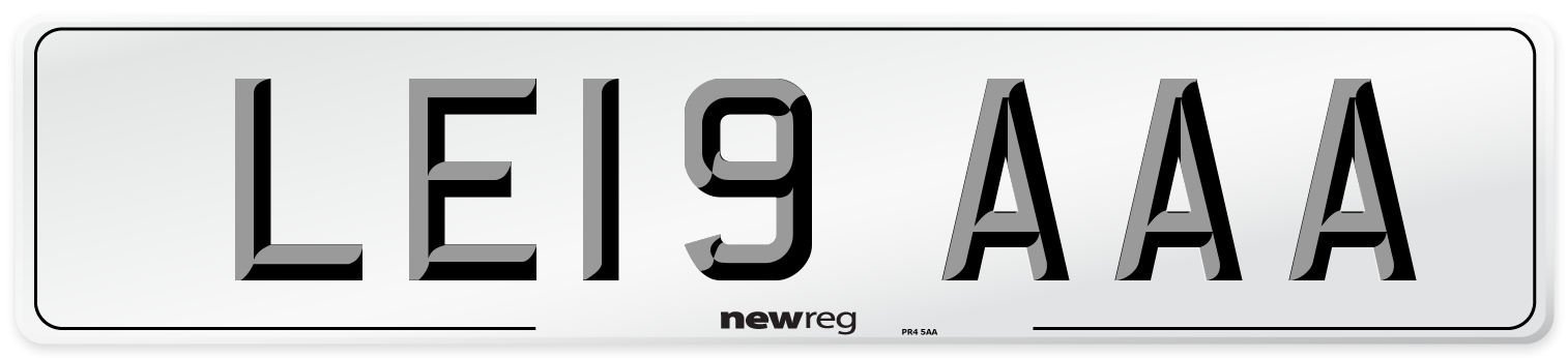 LE19 AAA Number Plate from New Reg